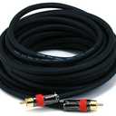Monoprice 102683 25-Feet RG6 RCA CL2 Rated Digital Coaxial Audio Cable Black , 25ft