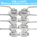 1-1/2" High Pressure Hydraulic Ball Valve,4500 psi,No Leak,Corrosion Resistance,Heavy Duty,Standard NPT