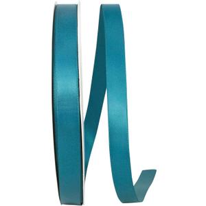 Reliant Ribbon 4950-916-03C Double Face Satin Ribbon, 5/8 Inch X 100 Yards, Teal
