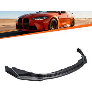 Carbon Fiber Look Front Bumper Lip Splitter FIT 20212026 BMW G80 M3 & G82 M4 V Style Front Lower Lip Exterior Styling Upgrade
