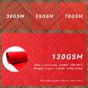 EZLucky Red Carpet Runner for Party, 2.6X15 ft, 130 GSM Felt Non-Woven Fabric, Hollywood Red Carpet for Event, Aisle Runner for Wedding Ceremony, Movie Theme Party Decorations, Red Runway Rug for Prom