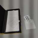 3 Pack for Samsung Galaxy S25 Screen Protector Tempered Glass + 3 Pack Camera Lens Protector, Military Grade Shatterproof, 9H Hardness, Fingerprint Unlock, Case Friendly 6.2 Inch