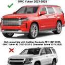 in-Channel Window Rain Guards Fit for Chevy Tahoe/Cadillac Escalade/GMC Yukon 2021-2026, Extra Durable Window Visors Window Deflectors Vent Shades Car Accessories-4 pcs