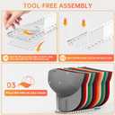 Hat Organizer for Baseball Caps, Acrylic Hat Rack for 12 Baseball Caps, Hat Holder Display and Organizer for Closet, Tabletop, Dressing Table (Transparent)