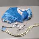 JerrisApparel Princess Dress Queen Costume Cosplay Dress Up with Accessories (4-5)