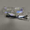 Gaoye 2-Pack of Reading Glasses - Blue-Light Filter, UV Protection - Readers with Rectangle Frames (Black + Clear)