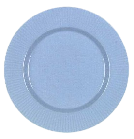 2 blue like round plates