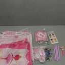 Yeaqee 98 Pcs Ballerina Party Favors Include Ballet Drawstring Backpacks Silicone Bracelets Keychains Blowouts Small Spiral Notebook Retractable Ballpoint Pens Button Ballerina Tattoos for Dance Party