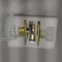 Antique Crystal Door Knobs Interior, Passage Hall and Closet Door Knobs, Satin Brass