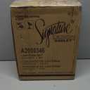 Signature Design by Ashley Diedrick Rustic Lantern, Set of 2, Indoor/Outdoor, Galvanized Metal, Antiqued Finish, Glass Shade, Holds 3 in. Pillar Candles (Not Included), 19" &17", Gray and Black