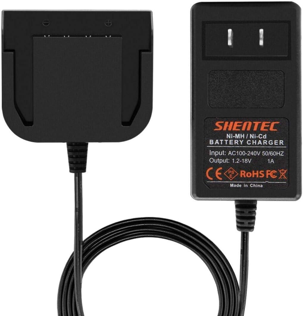 Shentec 12-18V Ni-Cd/Ni-NH Multivolt Battery Charger Compatible with 12V 14.4V Ridgid 130252003 130252002 130254003 130254002 130254008 RB3015 B1214G(Not Fit for Li-ion Battery)