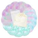 wegreeco Nursing Breast Pads (14 Pack) + Laundry Bag & Travel Storage Bag, 4.7 inch - Washable & Reusable Breastfeeding Nursing Pads (Plain Shape, Watercolors, Large)