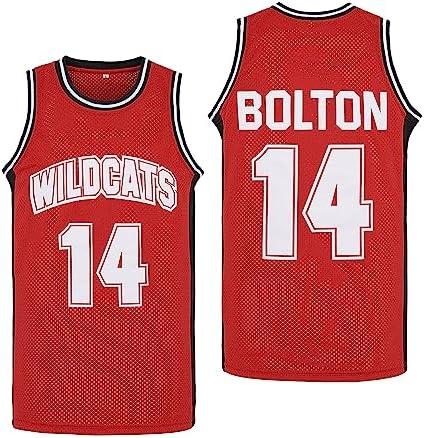 Men's Troy Bolton #14 Chad Danforth #8 High School Wildcats Basketball Jersey Stitched Size L