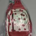 CLUCI Crossbody Bags for Women Men,Leather Sling Bag Cross Body Backpack for Woman Gifts for Women Birthday Unique (1-1 Cherry)