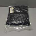 Nemidor Womens Plus Size Scooped Neck Long Sleeve Ribbed Midi Swing Dress with Pocket NEM543 (Black)