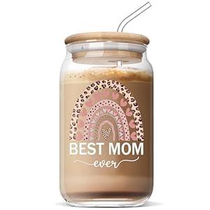 Nudida Best Mothers Day Gifts For Mom, Funny Birthday Christmas Thanksgiving Gift For Mom Mama Glass Cup