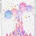 for iPhone Air Case, Magical Castle Pattern with Fireworks, Military-Grade Drop Protection, Cute Soft Slim TPU Protective Cover with Camera Lens Protection for Women & Girls