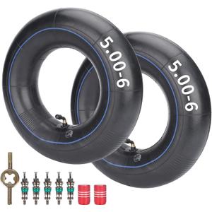 RUTU 2-Pack 13x5.00-6 12X5.00-6 Inner Tube with TR87 Angled Valve Stem for Razor Dirt Quad (Versions 1-18) Go Kart Dirt Bike ATV Dune Buggies Wagons Lawn Mowers Garden Tractors Hand Truck 4.5/5.30-6