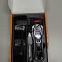 oneisall Dog Clippers for Grooming for Thick Heavy Coats/Low Noise Rechargeable Cordless Pet Shaver with Stainless Steel Blade/Waterproof Dog Shaver for Dogs Pets and Animals (Sliver) (Silver)