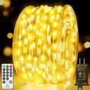 132 FT 400 LED Fairy Lights Plug in Christmas String Lights Outdoor Waterproof Twinkle Lights with Timer 8 Modes Memory for Holiday Wedding Party Tree Bedroom Garden Decorations-Warm White