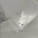 rejomiik Acrylic Dryer Sheet Holder Clear Dryer Sheet Dispenser Container Box with Lid and Anti Scratch Film for Laundry Room Fabric Softener Sheets Storage Organization, Transparent (Medium)