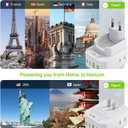 EPICKA Hybrid European Travel Plug Adapter,2-Pack Foldable Detachable Type C (EU) VisaPlug, 8-in-1 International Power Adapter with 4 USB Ports (2 USB-C PD 20W), US to Europe