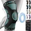 NEENCA Professional Knee Brace for Pain Relief, Medical Knee Support with Patella Pad & Side Stabilizers, Compression Knee Sleeve for Meniscus Tear, ACL, Joint Pain, Runner, Workout - FSA/HSA APPROVED (XX-Large, Emerald)