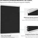 Cordless Blackout Cellular Shades for Windows, Honeycomb Window Shades with Thermal Insulation, Child & Pet Safe Room Darkening Shade, Easy Install,27" W x 64" H, Black