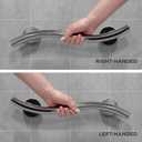 HEALTHCRAFT Wave Grab Bar 18", ADA Shower Rail - Polished Chrome, 500 Lbs | Wave-shaped decorative grab bar, ADA compliant, 500 lb capacity
