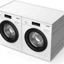 54" x 27.5" Washer and Dryer Covers for the TopWaterproof and non-slip Washing Machine CoverApplies to Kitchenlaundry room organizationWasher Dryer Countertop. (White)