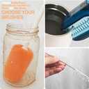 4 Pack Water Bottle Brush Cleaner Set for Owala Twist, Free-Standing Cleaner for Stanley All Day Slim, 2 Straw Brushes, 3-in-1 Lid Cleaning Brush for Spout Crevices