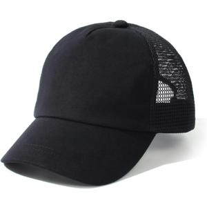 Mesh Toddler Baseball Cap, Adjustable Breathable Sun Hat for Kids | Breathable mesh back, soft cotton polyester fabric, rear adjustable closure, sizes 0-8T for daily outdoor wear