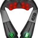 Nekteck Cordless Shiatsu Neck and Back Massager with Soothing Heat, Rechargeable Electric Deep Tissue 3D Kneading Massage Pillow for Shoulder Leg Body Muscle Pain Relief, 3 Speed Intensities