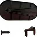 Ergonomic Computer Arm Rest, 360 Rotatable Wrist and Elbow Support Set, 3-Piece Memory Foam Desk Attachment, Black, 10.63 x 5.31 Inch, Non-Slip Design for Home Office