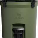 Stanley Adventure Fast Flow Water Jug 2 Gallon | Leakproof Ice Water Dispenser | Insulated Beverage Cooler | Easy Pour Spigot and Latched Foam Lid | BPA-Free (Dried Pine)