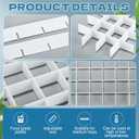 6 Sets Tray Dividers for Harvest Right Freeze Dryer Medium Trays, Adjustable Candy Cake Food Tray Dividers for Harvest Right Freeze Dryer Accessories, White