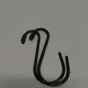 S Hooks for Hanging Clothes, Plants, S Hooks Heavy Duty, Black S Shaped Hooks, Small Metal Hook, 20 Pack