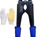 szhdxsy 2 in 1 Wire Rope Crimping Tool, Wire Rope Crimper and Cutter,for Aluminum Oval Sleeves,Stop Sleeves,Crimp Ferrules,Crimping Loop sleeve From 3/64-inch to 1/8-inch