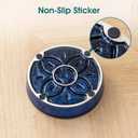 vancasso Ceramic Slow Feeder Dog Bowls, Puzzle Dog Food Bowls with Floral Maze, Anti -Slip Pet Food Dish for Small Breed, 0.6 Cups, Blue