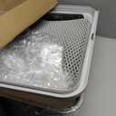 Stainless Steel Litter Box | XL Enclosed Cat Litter Boxes with Lid for Big Cats | High Sided, Anti-Urine Leakage | Non-Stick Bottom & Includes Litter Mat & Metal Scoop