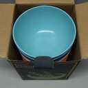 Homestockplus 24 OZ Wheat Straw Cereal Bowls Set of 8, Unbreakable & Reusable Bowls, BPA Free Eco Friendly, Microwave & Dishwasher Safe, Multi Color Bowls for Ramen, Soup, Salad