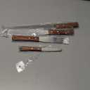 Acronde 4PCS Straight Cake Icing Spatula Set 4” 6” 8” 10” Professional Stainless Steel Cake Decorating Frosting Spatulas with Wooden Handle (Straight)