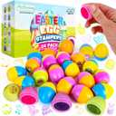 ArtCreativity Easter Egg Stampers - Set of 24 - Self Inking Mini Stamps for Kids Easter Eggs Hunt Game - DIY Easter Classroom Craft Toys with Vibrant Colors - Easter Basket Stuffers and Party Favors