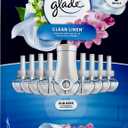 Glade PlugIns Clean Linen Scented Oil - 9 Refills + 1 Warmer