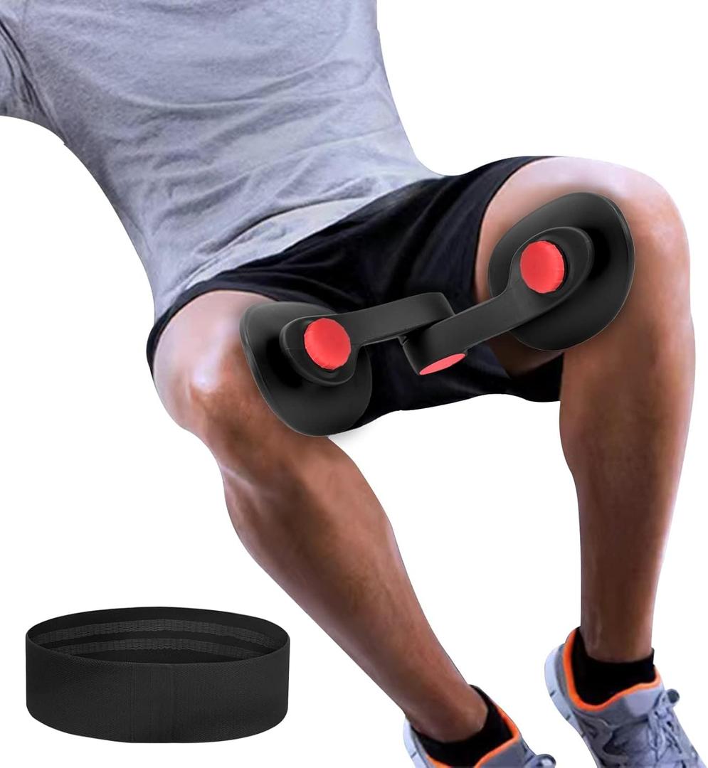 Tinrief Thigh Exerciser Kegel Exerciser, Pelvic Floor Trainer, Kegel Trainer for Postpartum Rehabilitation, Trimmer Inner Thigh, Thigh Toner Workout, (35 LB, BLACK)