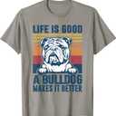 Bulldog Gifts For Women Men Dog Dad Dog Mom English Bulldog T-Shirt (Small)