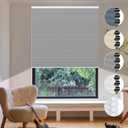 HOMEDEMO Cellular Shades Cordless White-Light Filtering 27" W x 64" H