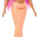 Barbie Mermaid Doll with Pink Fantasy Hair & Headband Accessory, Toy with Starfish-Inspired Bodice & Soft Orange Tail