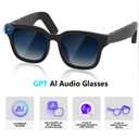 Oucscru AI Smart Glasses with ChatGPT, 8MP Camera Glasses with Camera and Audio, AI Translation Sunglasses with 164 Languages, Bluetooth Sunglasses with Voice/Calling, 8-Hour Music, Photochromic Lens