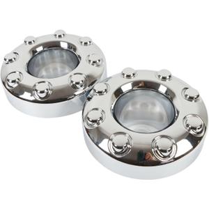 2 x 2PCS Replacement for 2005-2018 F-350 F350 Dually Front 4X4 Open Chrome Wheel Center Hub Cap Replaces 5C3Z1130TA